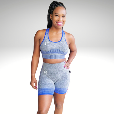 Clawdia 2 Piece Sports Bra Short Set