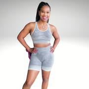 Clawdia 2 Piece Sports Bra Short Set